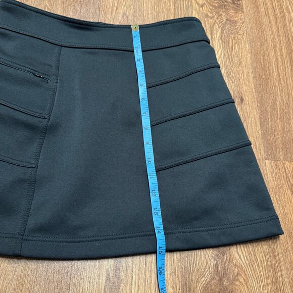 Athleta Womens Black Scuba Skirt Fleece Lined Size XS Warm Winter Layers - Picture 9 of 9